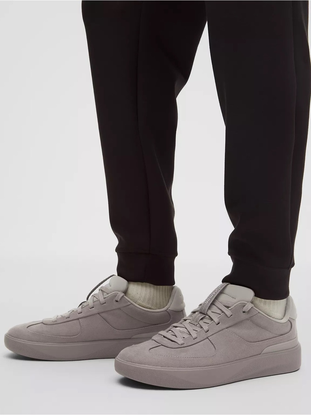 New  Lululemon Men's Cityverse Microsuede Sneaker Warm Ash Grey Sz 11.5